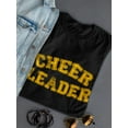 thumbnail image 3 of Cheer Leader Graphic Quote Women T-Shirt, Female Large, 3 of 4