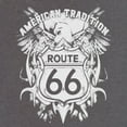 thumbnail image 3 of Tee Hunt Route 66 American Tradition T-Shirt Biker Motorcycle Shirt, Purple, X-Large, 3 of 5