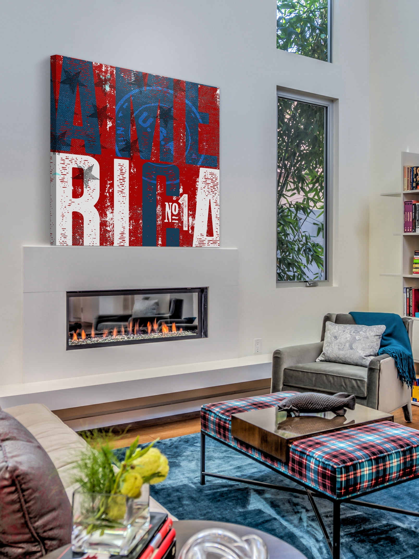 "America No.1" Painting Print on Wrapped Canvas
