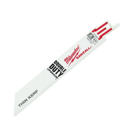 1 Set, Milwaukee 48-01-7186 6 In. 24 Tpi Thin Kerf Sawzall Blades 100 Pk