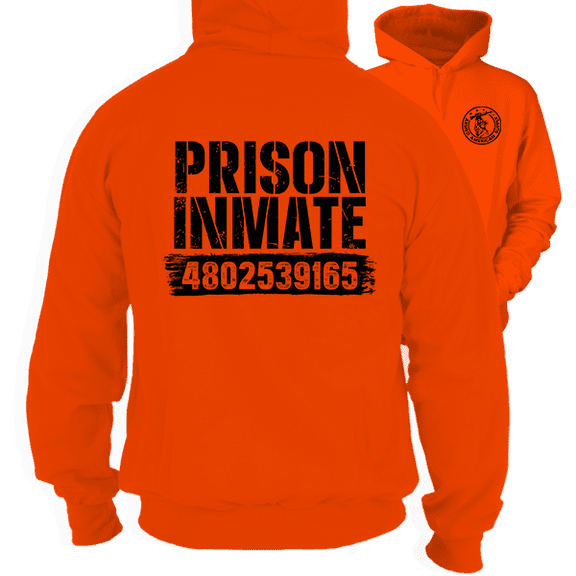 Prison Inmate - Safety Orange Hi-Vis Hoodie Workwear