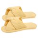 thumbnail image 1 of Zapatillas De Pana Toboganes de felpa suave de pana para mujer, toboganes antideslizantes para parejas en interiores (amarillo 38-39), 1 of 8
