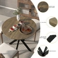thumbnail image 4 of Miniyam 31.5" Round Dining Table for 2-4, Small Kitchen Table with Wood Top & X-Shaped Metal Legs, 4 of 7