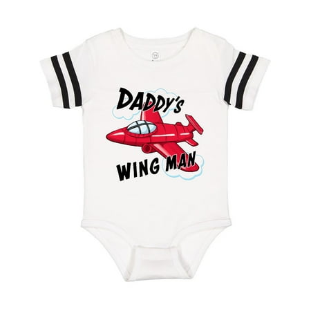 

Inktastic Daddys Wingman for fathers day Gift Baby Boy or Baby Girl Bodysuit