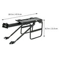 thumbnail image 2 of LOLIPPYY 1Pc Practical Bike Rear Cargo Rack Black Lightweight Aluminum Alloy Strong Load, 2 of 8