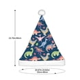 thumbnail image 3 of KLL Christmas Hats for Adults Plush Dinosaur Print Santa Hat Xmas Fluffy Santa Claus Hat for Women Men, 3 of 6