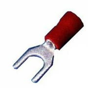 Morris Products 01118 Vinyl Insulated Spade Terminals - 22-16 Wire, 0.2 5 In. Stud, Pack Of 25