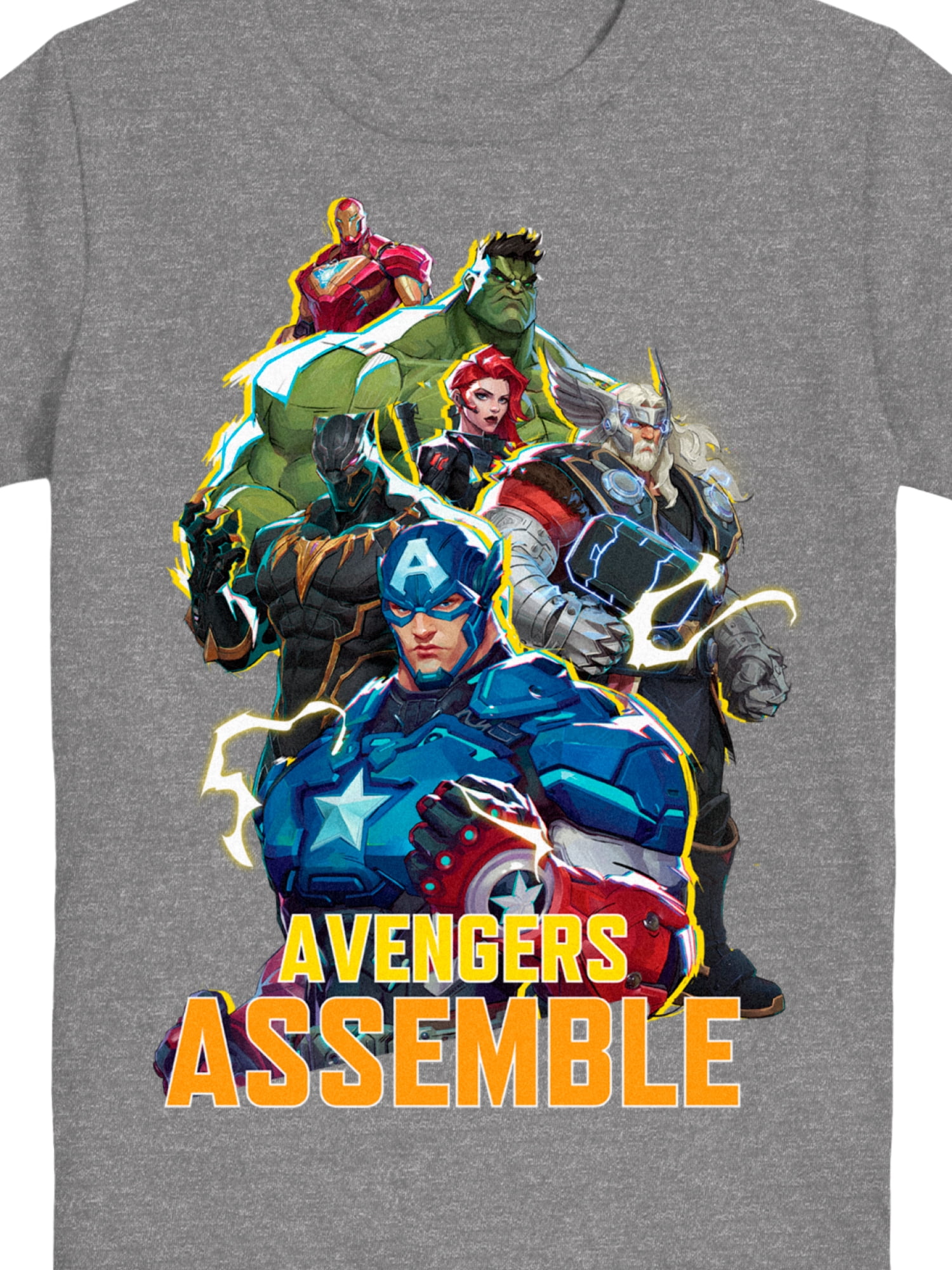 Marvel Rivals, Boys' Graphic T-Shirt, Avengers Assemble, Sizes 4-18