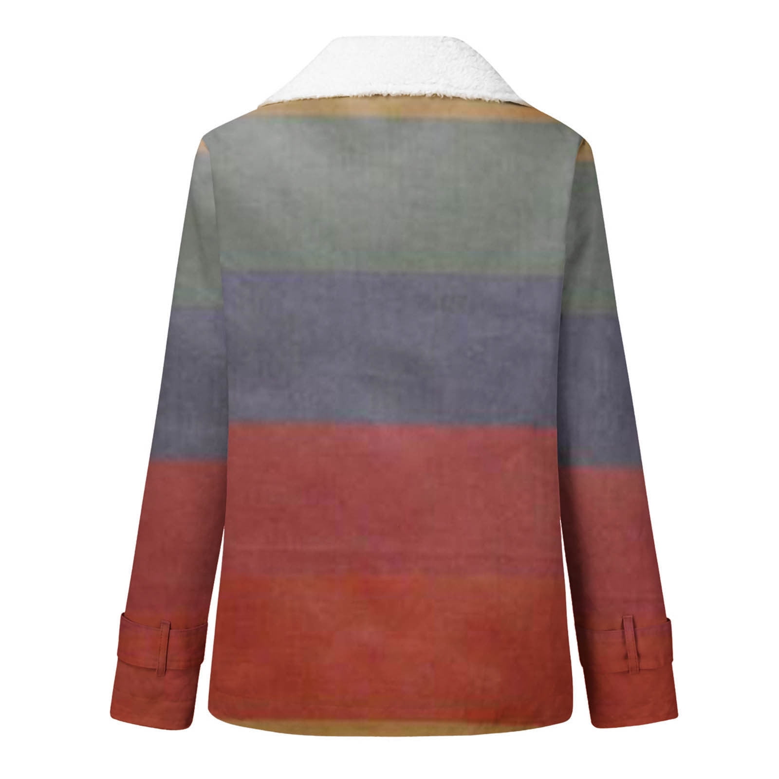 Sentmoon Hoodie Fuzzy Coat Long Sleeve Regular Jackets for Women