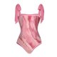 thumbnail image 3 of MKLEKYY Trajes De Baño Mujer Curvy Women 1 Piece Swimwear+1 Piece Cover Up Two Piece Vintage Print Swimsuit Monokini Bikini 2 Piece Swimsuits Two Piece Tankini Set 1931, 3 of 4