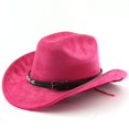 thumbnail image 1 of Western Frontier Cowboy Hat Curved Brim for Outdoor Adventure Travel Riding and Country Style Craftsmanship, 1 of 3