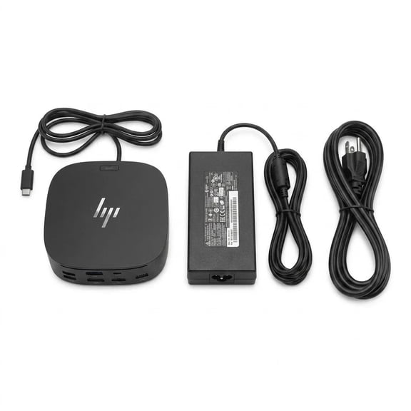 Restored HP USB-C Dock G5 Dock 2.0 Up to 100W via USB-C for HP laptops, MacBook computers Docking Station (Refurbished)