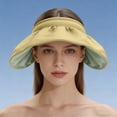 thumbnail image 4 of jobturf Wide Brim Visor Hats for Women Sun UV Protection Golf Hat Summer Lightweight Ponytail Hats Vacation Beach Essentials, 4 of 6
