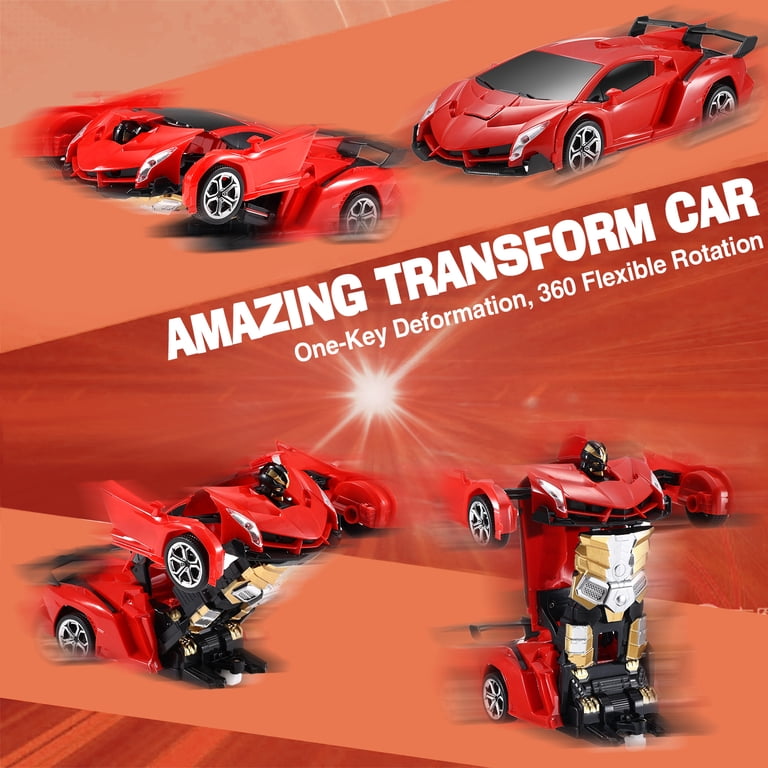 Zacro 1:18 Scale 2.4Ghz Operated RC Car Transformer Toy, One
