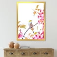 thumbnail image 3 of Designart 'Bird Sitting On Cherry Blossom' Traditional Framed Art Print, 3 of 4