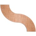 thumbnail image 3 of 5.5 ft. x 2 ft. Serpentine Wood Folding Banquet Table, 3 of 6