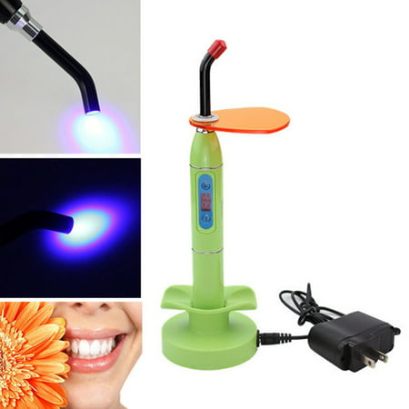 Wireless Cordless Rechargeable Dental Solidification Orthodontics Built-in LED Curing Light Machine Cure Lamp with US Adapter