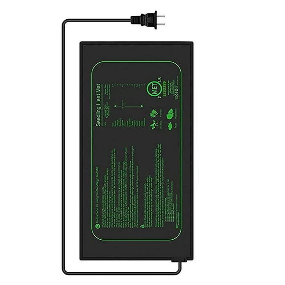 Waterproof Plant Heating Mat Germination Greenhouse Accelerates Seed Germination, Heating Pad for Reptile and Amphibian, 21 Watts, 52.5 × 25 cm (1 Pi