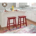 thumbnail image 6 of Home Square 24" Wood Counter Stool in Crimson Red - Set of 3, 6 of 11