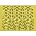 thumbnail image 1 of Ahgly Company Indoor Rectangle Patterned Bold Yellow Area Rugs, 2' x 3', 1 of 6