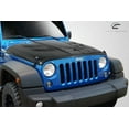 thumbnail image 2 of 2007-2018 Jeep Wrangler Carbon Creations Viper Look Hood - 1 Piece, 2 of 7