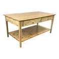 thumbnail image 4 of Solid Bamboo Coffee Table with Drawers Natural, 4 of 5