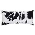thumbnail image 2 of Everything Comfy Cow Print Decorative Pillow, 16x6 Inch, Black,, 2 of 4