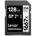 thumbnail image 1 of Tarjeta de memoria Lexar Professional 1667x 128GB SDXC UHS-II, 1 of 7