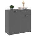 thumbnail image 1 of vidaXL Sideboard Grey 80x36x75 cm Engineered Wood, 1 of 5