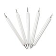 thumbnail image 1 of 5pcs Stainless Steel Indentation Pen Clay Pottery Ball Stylus Sculpting Carving Modeling Tools, 1 of 3