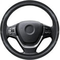 thumbnail image 4 of chasenew Steering Wheel Cover Leather 14 1/2-15 inch Universal Padded Soft Grip Breathable for Car Truck SUV Jeep Anti Slip Blue and Black, 4 of 7
