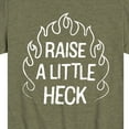 thumbnail image 3 of Instant Message - Raise A Little Heck - Toddler & Youth Short Sleeve Graphic T-Shirt, 3 of 6