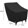 thumbnail image 2 of Protective Cover for Stackable Garden Chairs, Patio Cover Anti-UV/Windproof/Waterproof 210D Oxford, 2 of 5