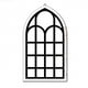 thumbnail image 2 of Espejo de ventana arqueado Espejos de pared decorativos Decoración de pared Espejo de arco de ventana Negro, 2 of 8