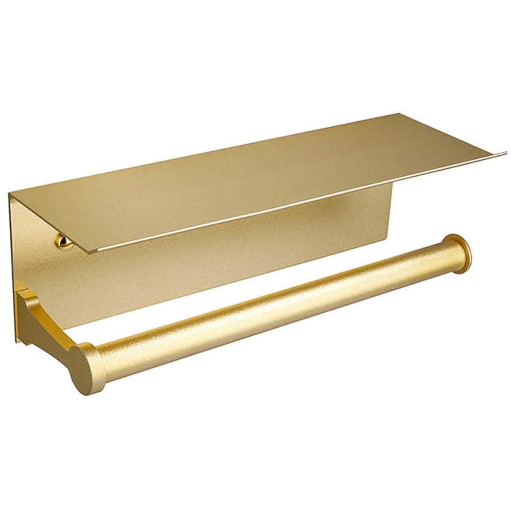 Toilet Paper Holder with Phone Shelf, Bathroom Accessories Tissue Roll