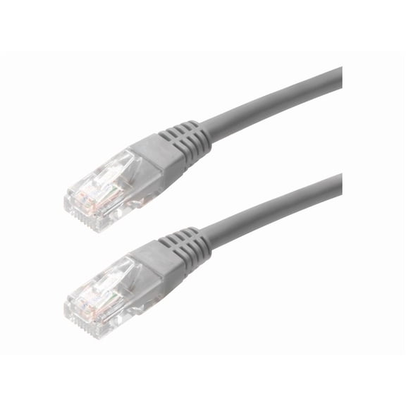 4XEM 10FT Cat5e Molded RJ45 UTP Network Patch Cable (Gray)