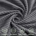 thumbnail image 6 of CHUN YI 1-Piece Checks Stretch Sofa Cover Slipcover Couch Cover, XL-Sofa, Light Gray, 6 of 6