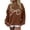 Coffee, variant on UAMVSH Womens Oversized Sweatshirt Bow Print Long Sleeve Tops Casual Loose Fit Crewneck Pullover Shirts Fall Fashion Outfits