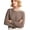 A11101-Coffee, variant on Women's 100 Percent Pure Wool Sweater Long Sleeve Pullover Crew Neck Tops for Woman Dark Green S