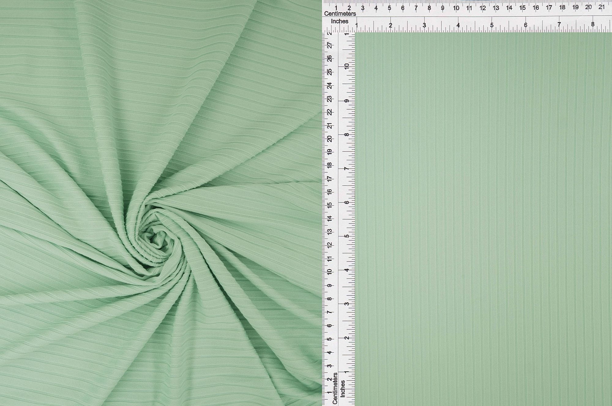 Fabric Selection Inc POlyester spandex 8x3 Yummy Rib solid Mint 3 Yards