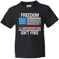 thumbnail image 3 of Inktastic Grunge American Flag Freedom Isn't Free Youth T-Shirt, 3 of 5