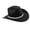 Black, variant on Giaone Comfortable Woolen Cowboy Hats Rhinestones Accented For Everyday Wear