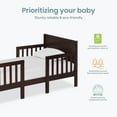 thumbnail image 4 of Dream On Me Hudson 3 in 1 Convertible Toddler Bed, Espresso, 4 of 7