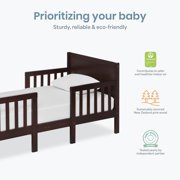 Dream On Me Hudson 3 in 1 Convertible Toddler Bed, Espresso