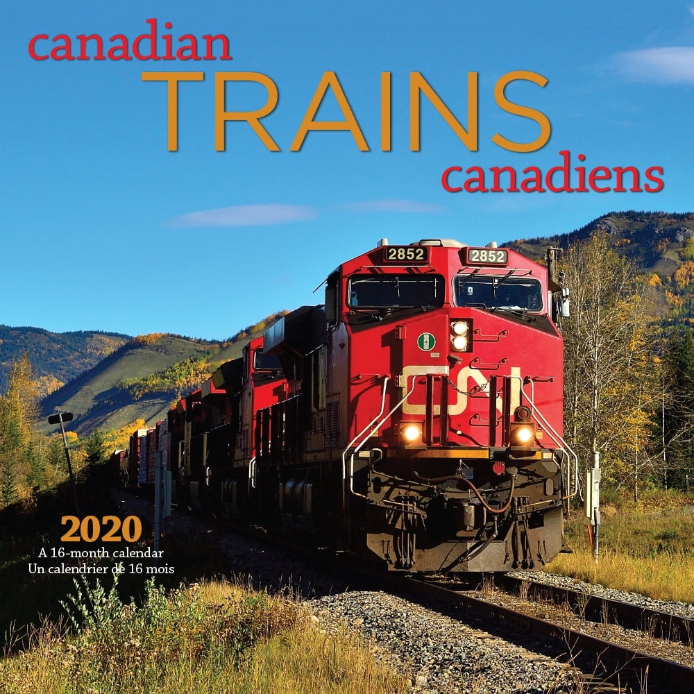 2020 Trains Canadian Wall Calendar, by Wyman Publishing