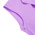 thumbnail image 3 of Levmjia Women's Dress Casual Elegant Short Sleeve Turndown Collar Solid Color A Line Wedding Guest Soft Polyester Fabric Leisure Vacation Party Wear, 3 of 8