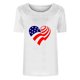 thumbnail image 4 of Tops Cortos para Mujeres Día de la Independencia Patriótica Impreso Cuello Redondo, Camiseta de Manga Corta Casual para la Primavera, Verano Y Fiesta, 4 of 4