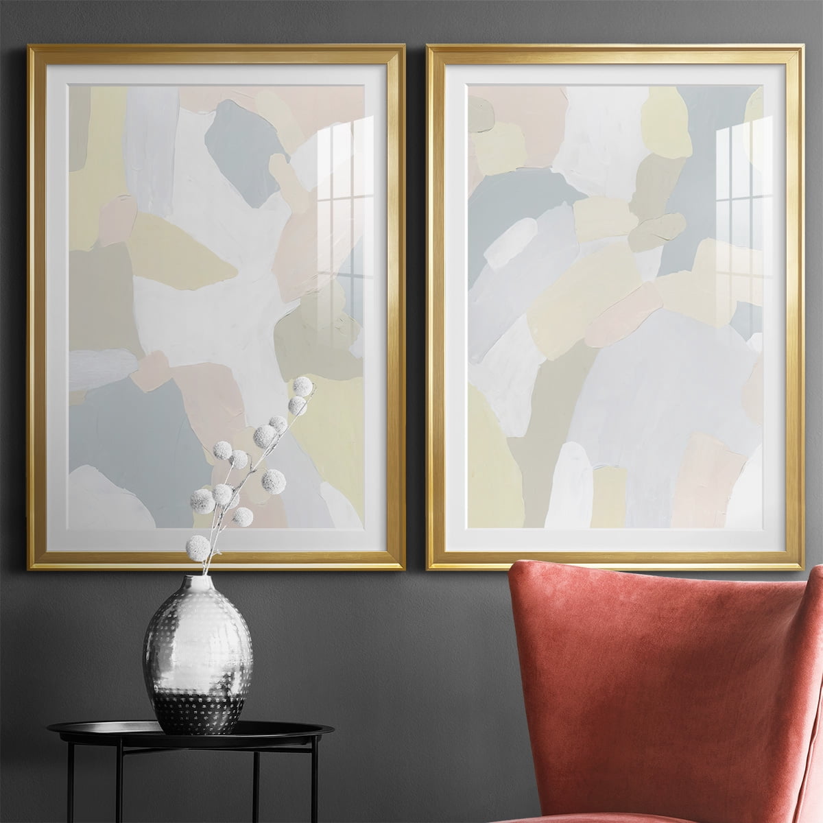 Wexford Home Sweet River I Premium Framed Print, 26.5" x 36.5" - Ready to Hang, Gold (Set of 2)