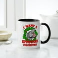thumbnail image 4 of CafePress - Hippopotamus For Christmas Mug - 11 oz Ceramic Mug - Novelty Coffee Tea Cup, 4 of 4