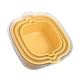 thumbnail image 3 of Colador de cocina con hebilla lateral y mango grande desmontable Amarillo, 3 of 6
